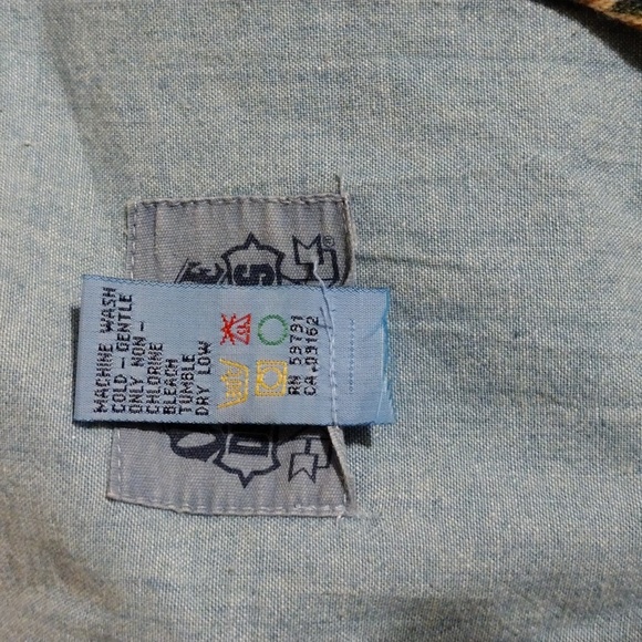 VTG Cambridge Dry Goods Denim Floral Vest Sz 8 Boho Country Western NWT 90's - Picture 9 of 11